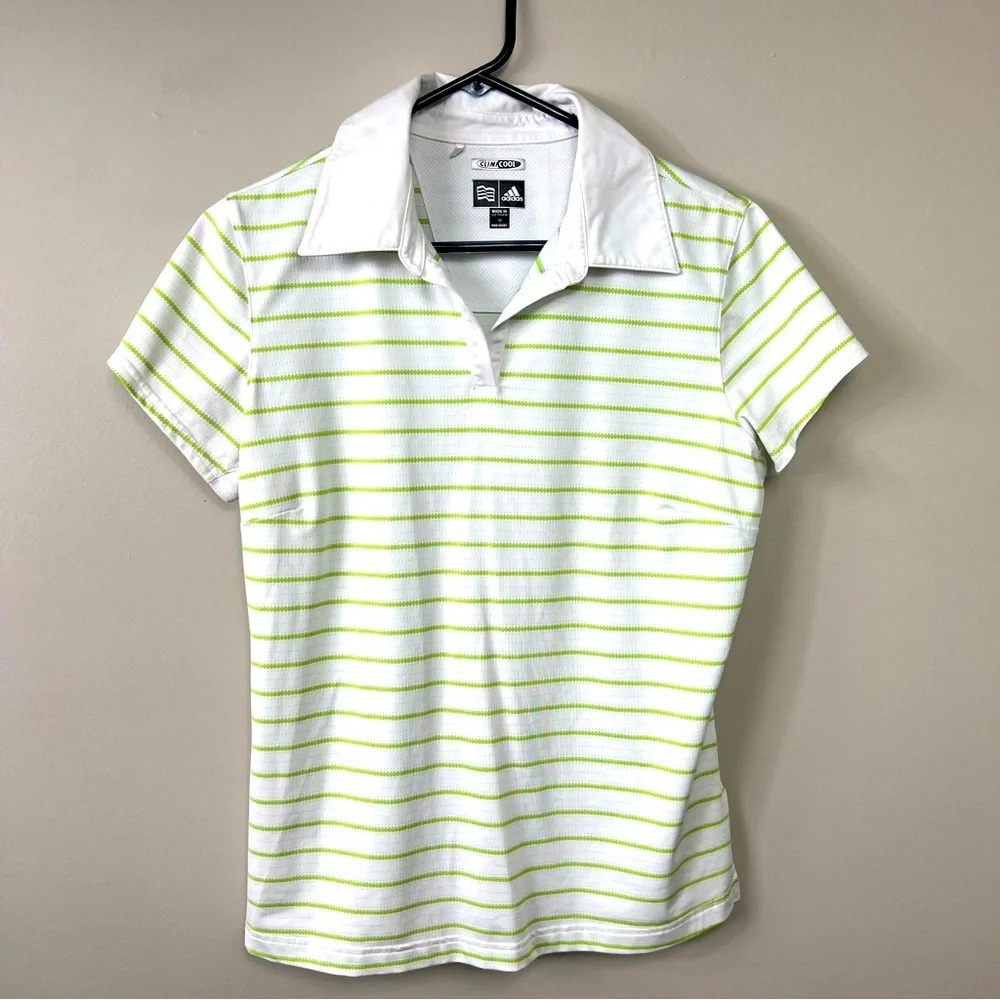 Adidas climacool short sleeve polo shirt golf shirt Sz M
